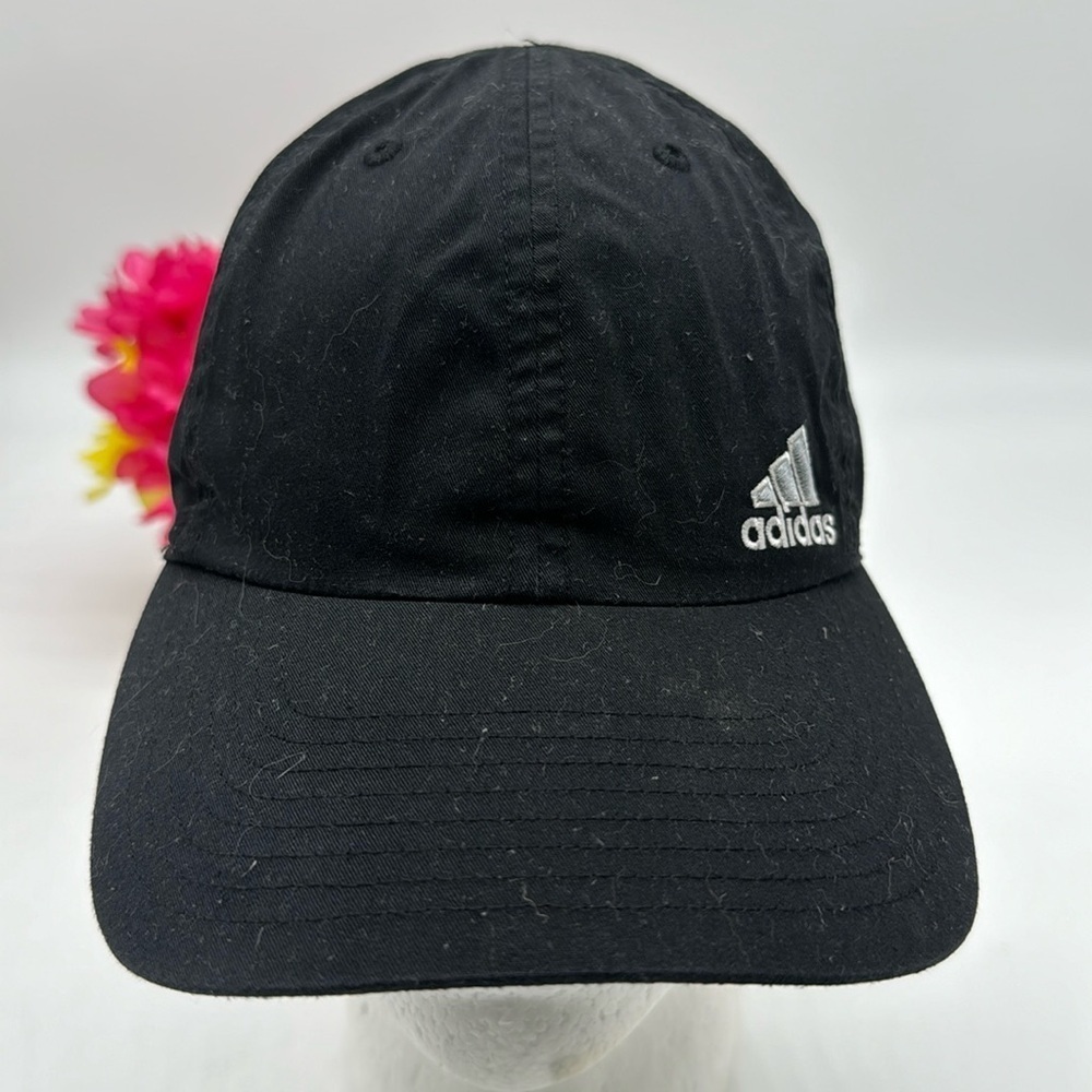 Adidas Black Baseball Hat with White Embroidery HT6268D